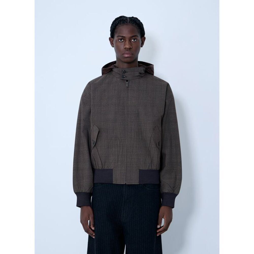 Prada Men Hooded Wool Jacket